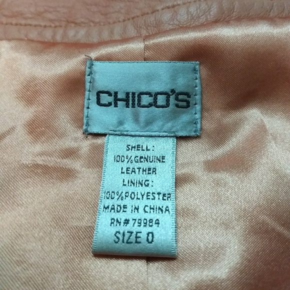 Chico's Leather Jacket - Picture 5 of 8